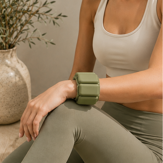 Green Matcha Wrist Weights
